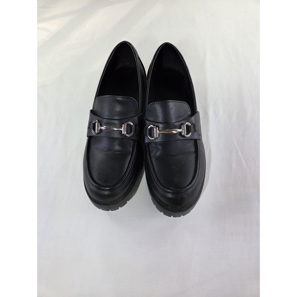Y2K Soda Black CHUNKY Platform 2 inch Heel Size 8 M GOTH Punk Goth Grunge Preppy